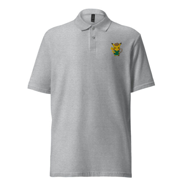 Polo shirt pikachu the pokemon holding a tennis racket